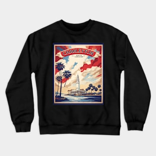 Charleston South Carolina States of America Tourism Vintage Poster Crewneck Sweatshirt